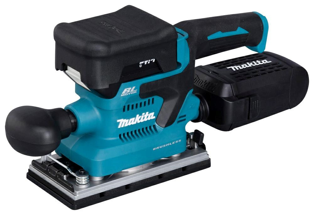 Makita DBO380RTJ 18V Finishing Sander 2x5.0Ah 93x185mm 2x5Ah