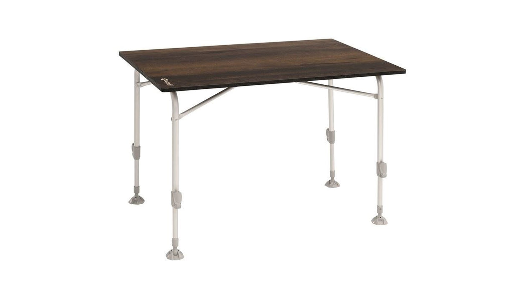 Outwell Berland M Folding Table for 4 People, Heat & Water Resistant, Aluminium Frame, 68 x 100 x 58-71 cm