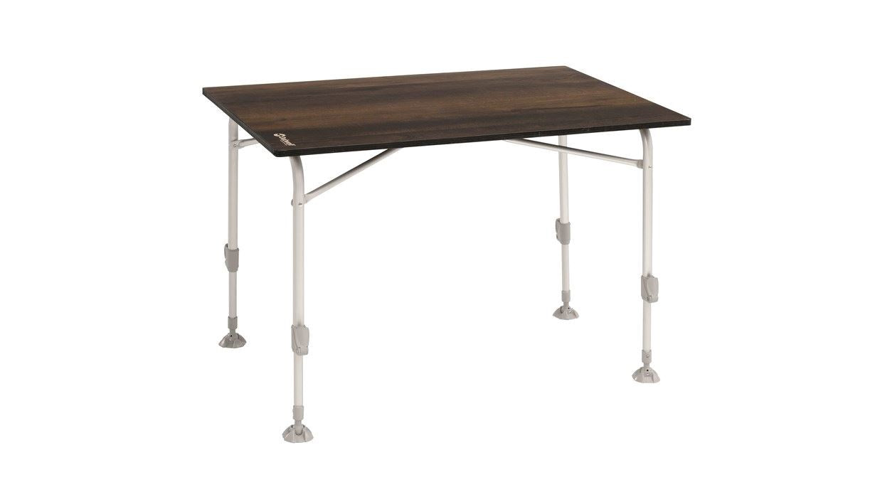 Outwell Berland M Folding Table for 4 People, Heat & Water Resistant, Aluminium Frame, 68 x 100 x 58-71 cm