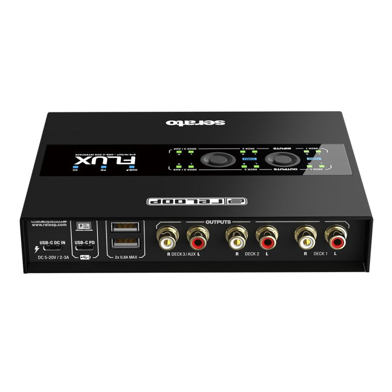 Reloop Flux USB Audio Interface, 3.0 Audio Output Channels, Compact Design, RELOOP 245389
