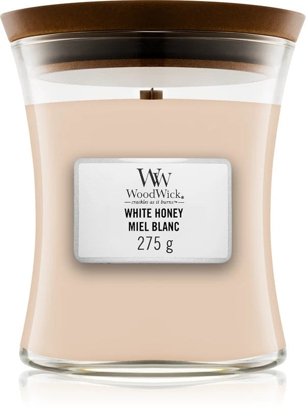 WoodWick Scented Candle Medium White Honey 275 g 1 pc | Model: 2674510E