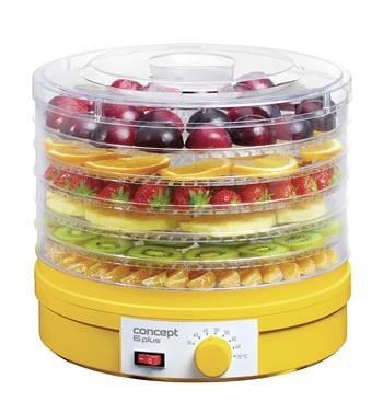 CONCEPT Food Dehydrator 245 W for Mushrooms, Vegetables, and Fruits SO1015