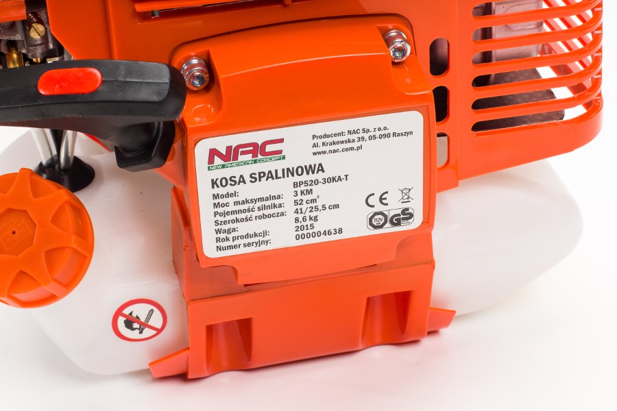 NAC Petrol Brush Cutter 52cc 2.7Nm Anti-Vibration System BP520-30KA-T