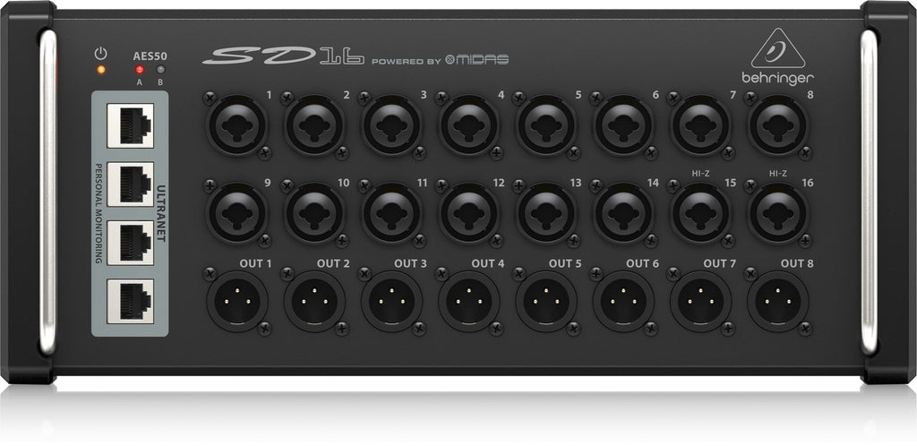 Behringer SD16 Stage Box with 16 MIDAS Mic Preamps and 8 XLR Outputs