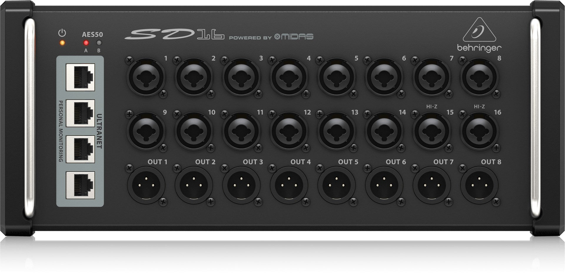Behringer SD16 Stage Box with 16 MIDAS Mic Preamps and 8 XLR Outputs