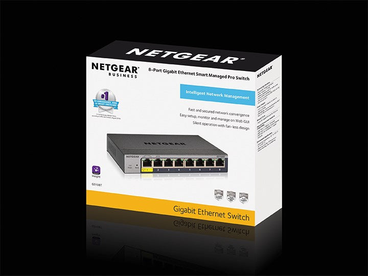 Netgear GS108Tv3 Managed L2 Gigabit Ethernet Switch Model GS108T-300PES