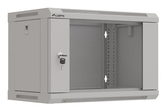 Lanberg Rack Mounting Cabinet 19" 6U 540x350 Grey with Glass Door WF03-5306-10S