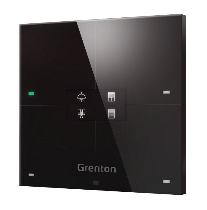 Grenton Smart Panel WSP-204-W-01 with 4 Touch Areas and OLED Display