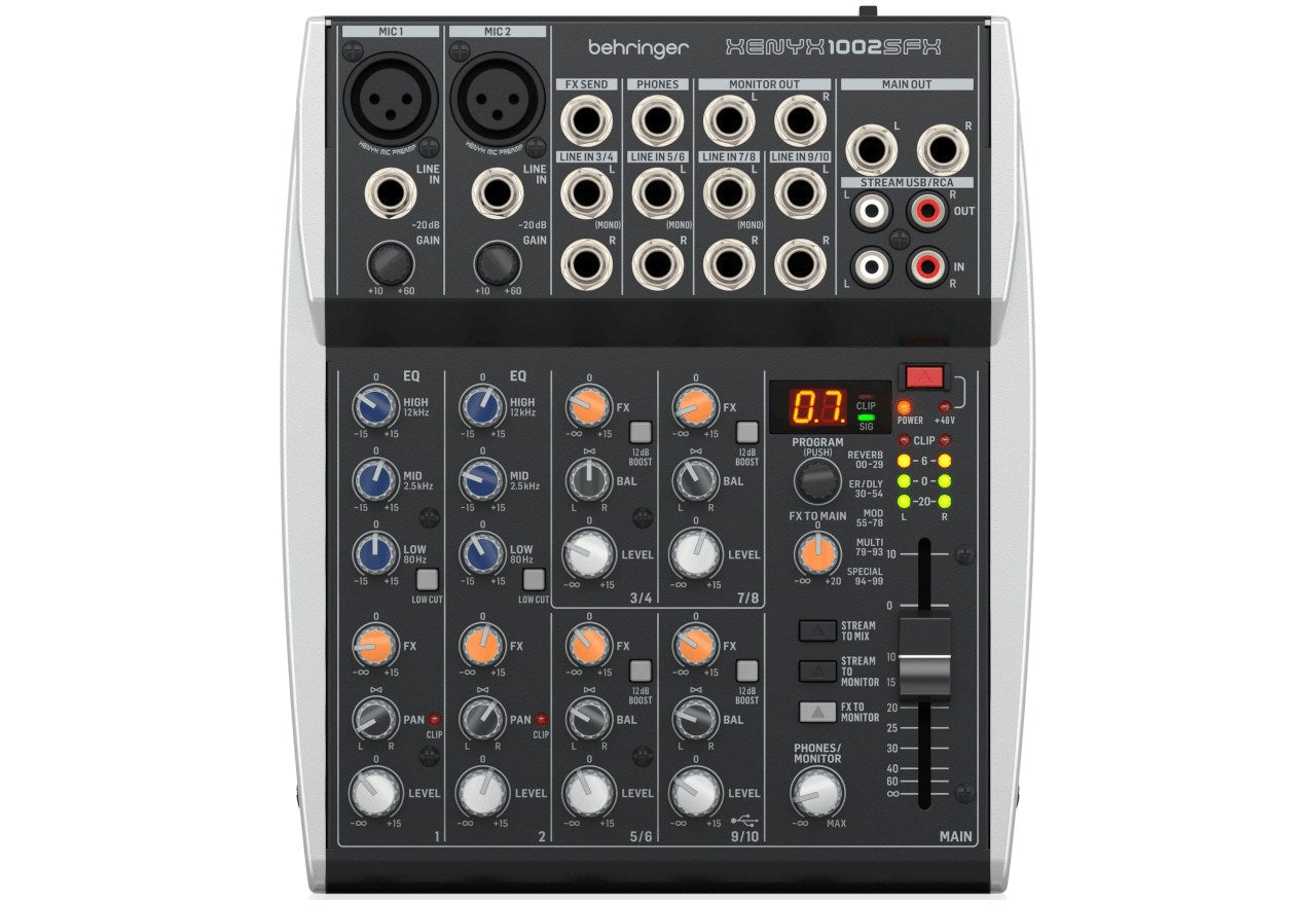 Behringer XENYX 1002SFX Mixer Audio