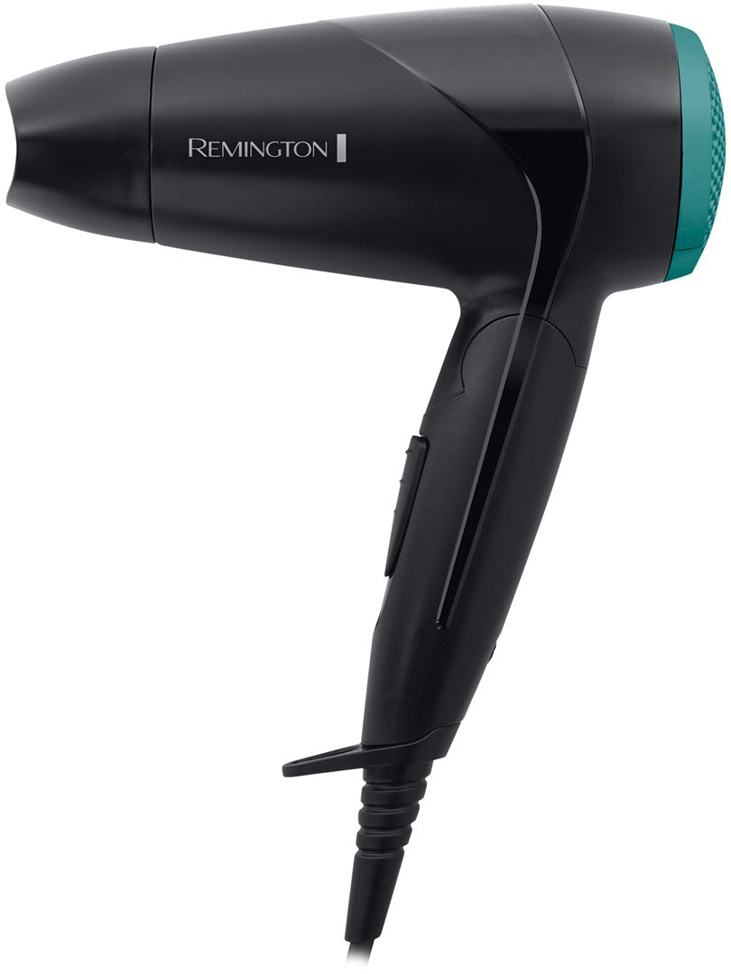 Remington Travel Hair Dryer D1500 On The Go Black/Turquoise (45583560100)