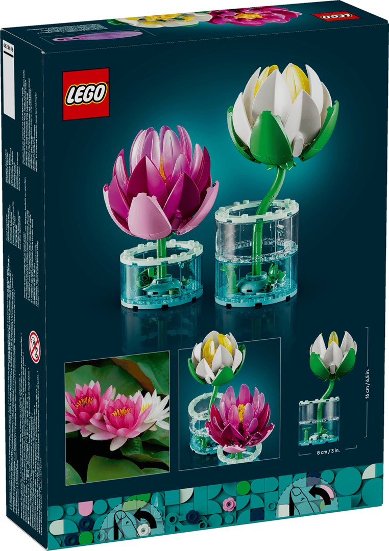 LEGO BOTANICALS Water Lilies Building Kit 259 Elements for Ages 9+ Model 11511