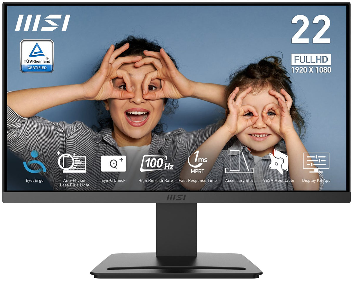 MSI PRO MP223 E2 Computer Monitor 21.4" 1920 x 1080 Full HD Black