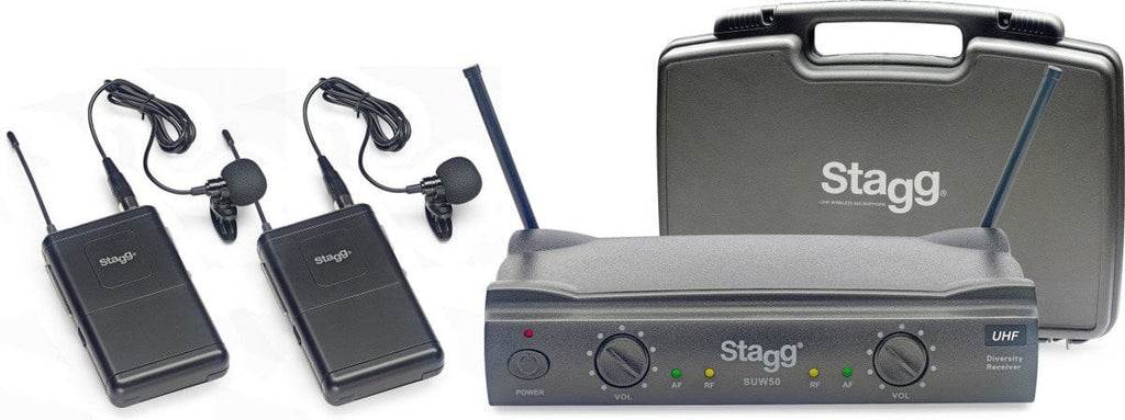 Stagg Wireless Microphone System UHF 60 m Range SUW 50 LL FH EU