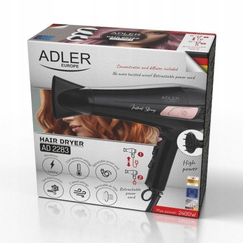 Adler AD 2283 Hair Dryer 2000W Black