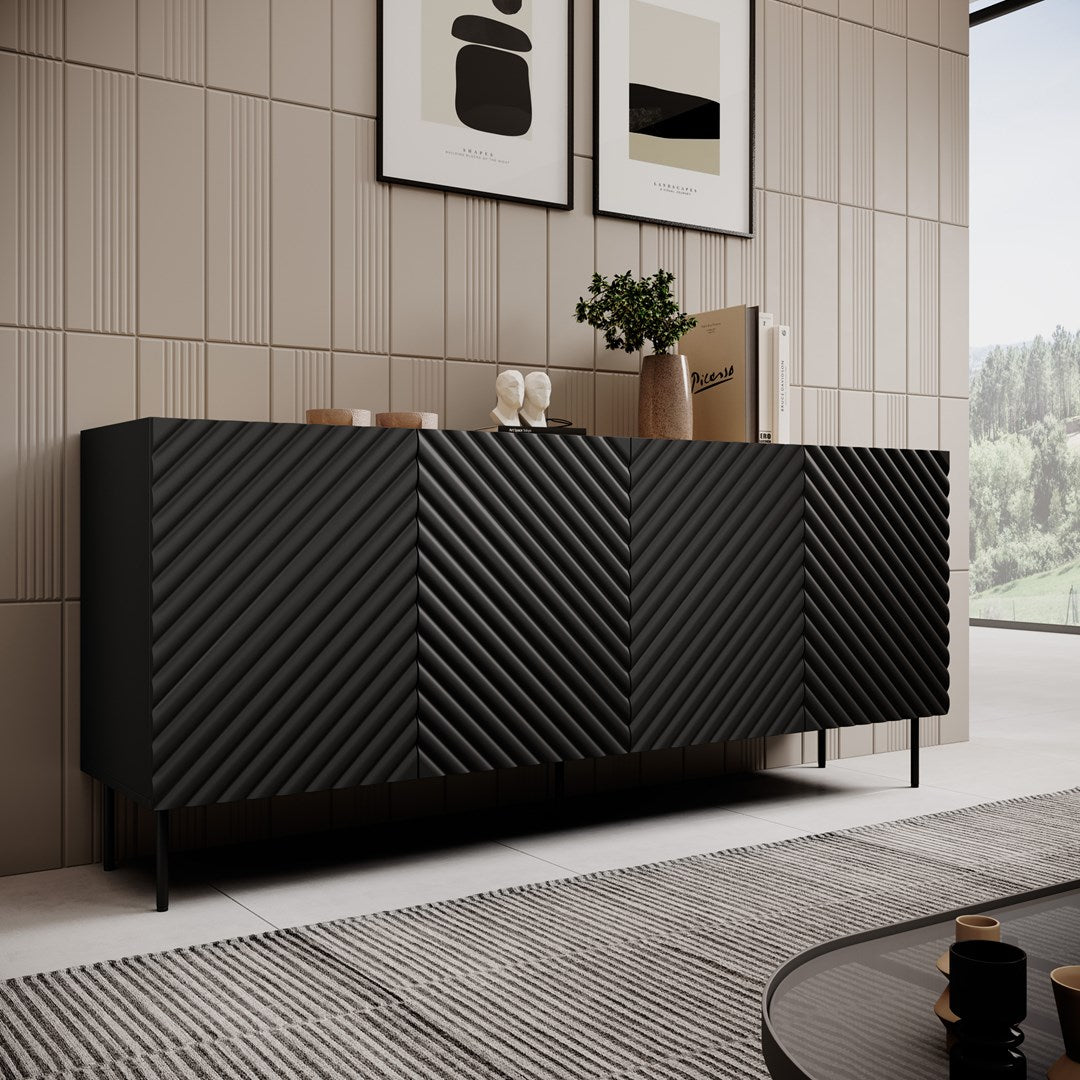 4D2SZ ONDA Chest of Drawers 200x45x85 Black