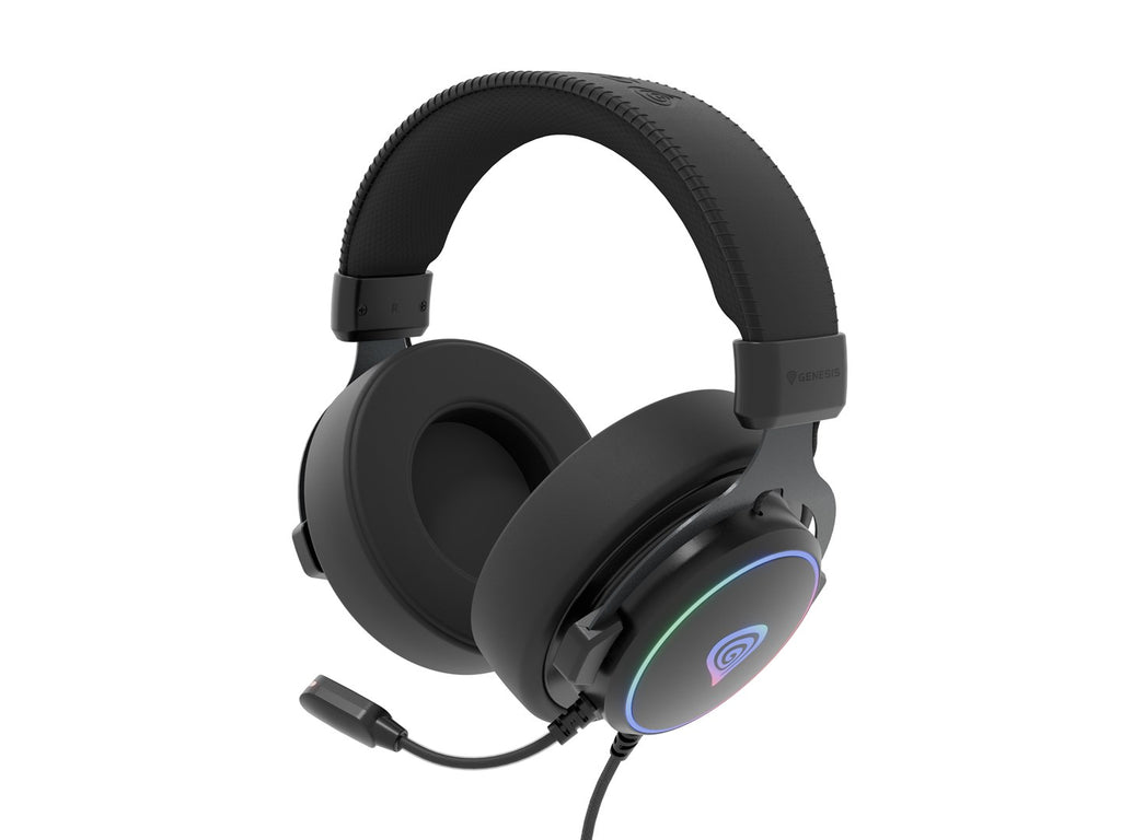 GENESIS NSG-2169 headphones/headset Wired Head-band Gaming USB Type-A Black