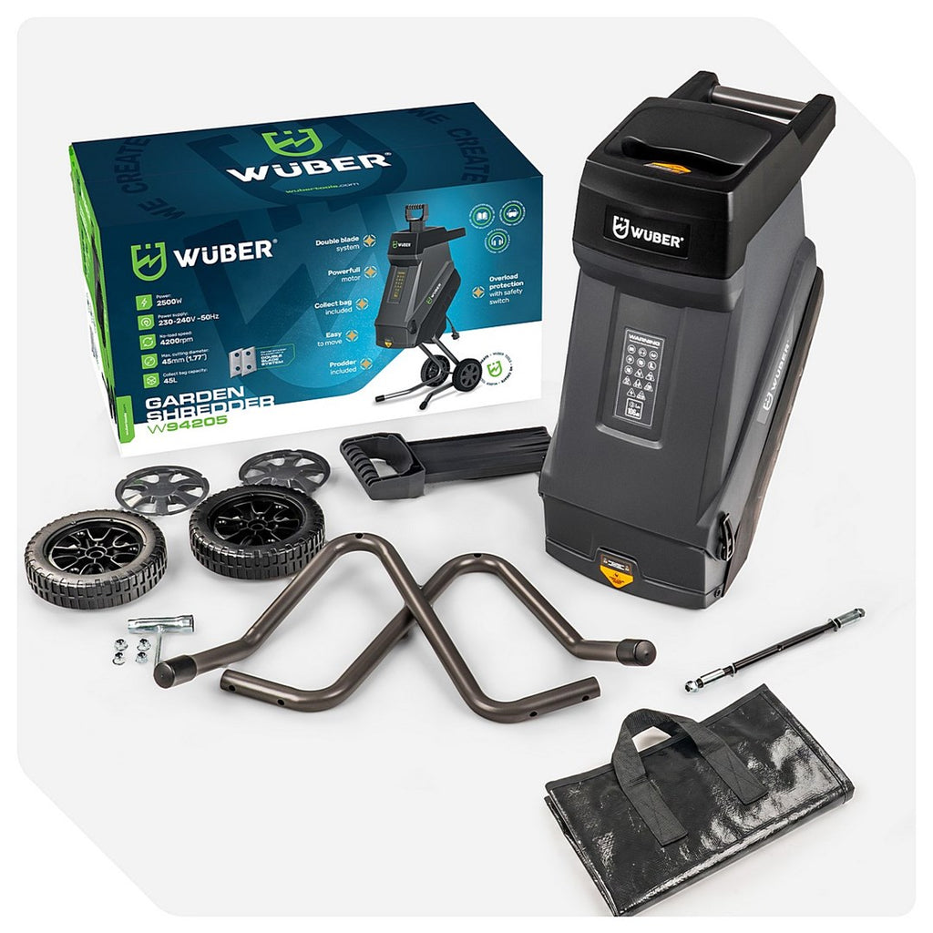 WUBER Electric Blade Branch Shredder 2500 W 45 L W94205