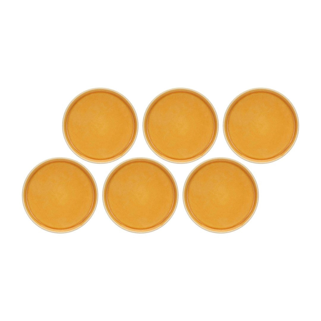 Arpeggio Set 6 Salad Plates 21 cm Orange