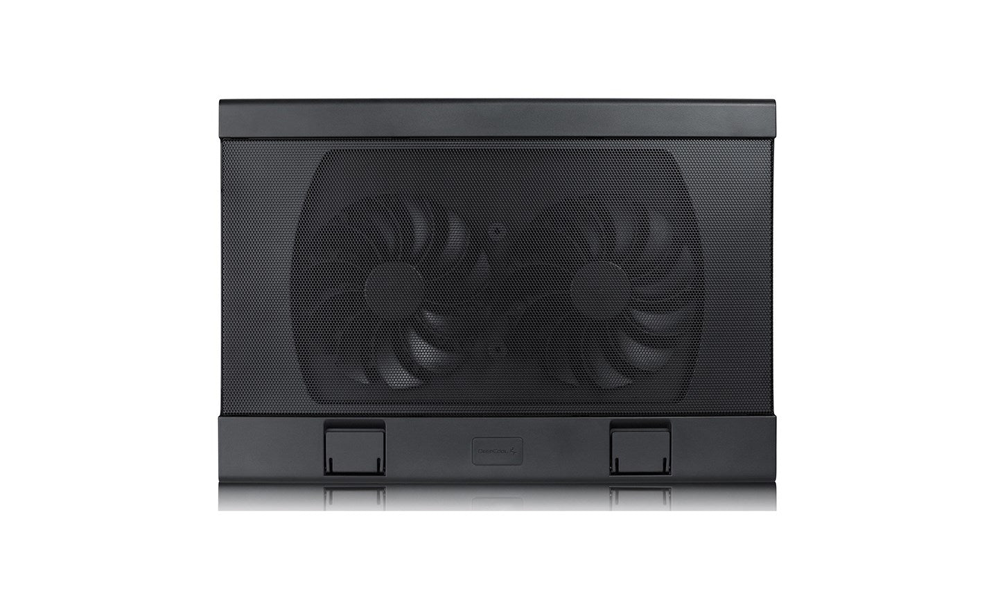 Deepcool Laptop-Kühler Wind Pal FS, schlank, portabel, hohe Leistung, zwei 140-mm-Lüfter, 2 xUSB-Hub, bis 17 "382x262x46mm (WINDPAL FS)