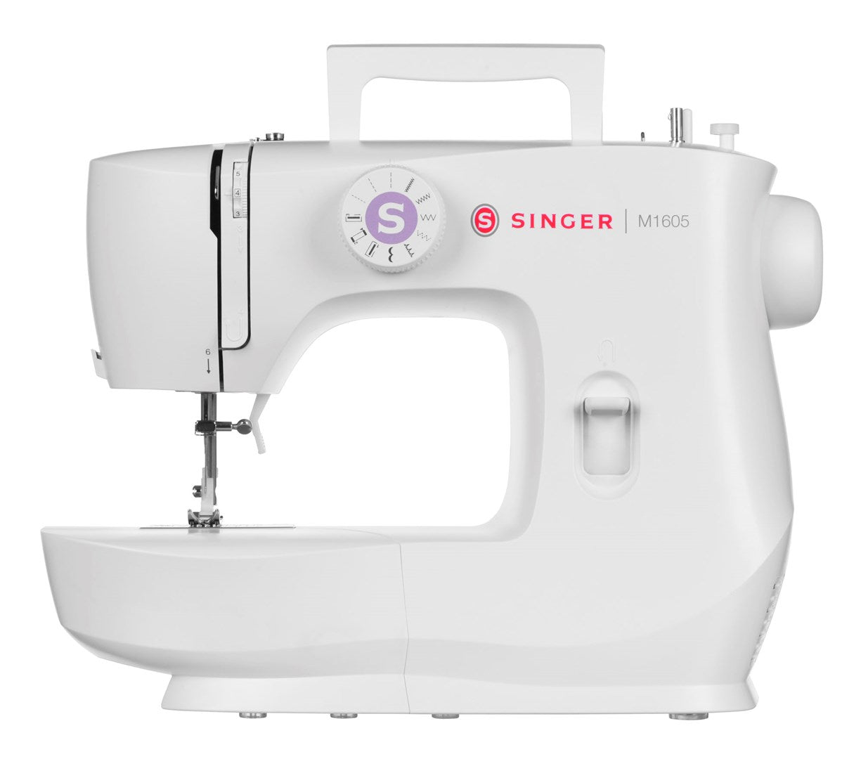 Singer M1605 Sewing Machine - 6-Stitch - Free Arm - White (230212102)