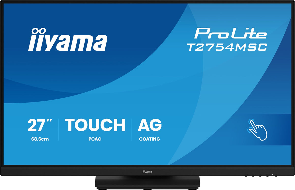 IIYAMA ProLite T2754MSC-B2AG 27-inch Full HD Touchscreen Monitor - 1920 x 1080 Resolution