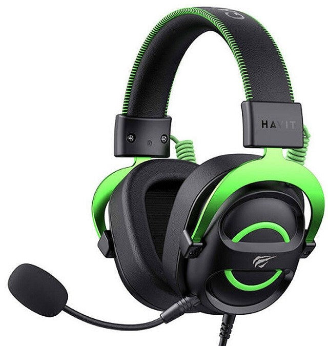 Havit H2002E - gaming headphones  black and green