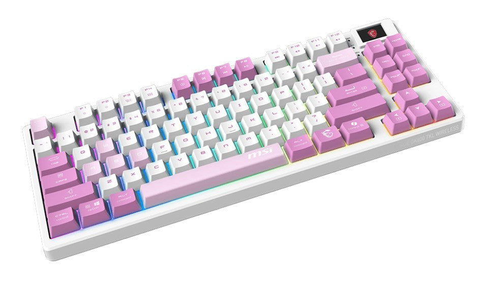 MSI FORGE GK600 TKL WIRELESS VIOLET Gaming Keyboard USB + Bluetooth UK