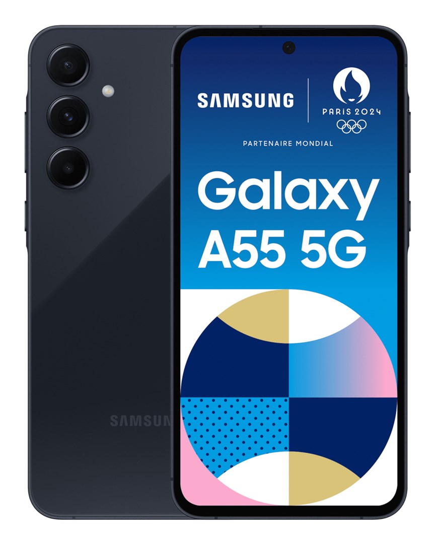 Samsung Galaxy A55 - Enterprise Edition - 5G Smartphone - Dual-SIM - RAM 8GB / Interner Speicher 128GB - microSD slot - OLED-Display - 6,6" - 2340 x 1080 Pixel (120 Hz) - Triple-Kamera 50 MP, 12 MP, 5 MP - front camera 32 MP - Awesome Navy