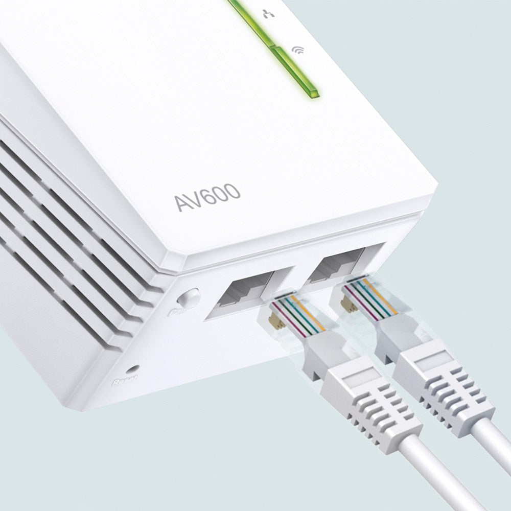 TP-LINK Network Repeater TL-WPA4221 KIT - 600 Mbit/s, 3 Ports, White