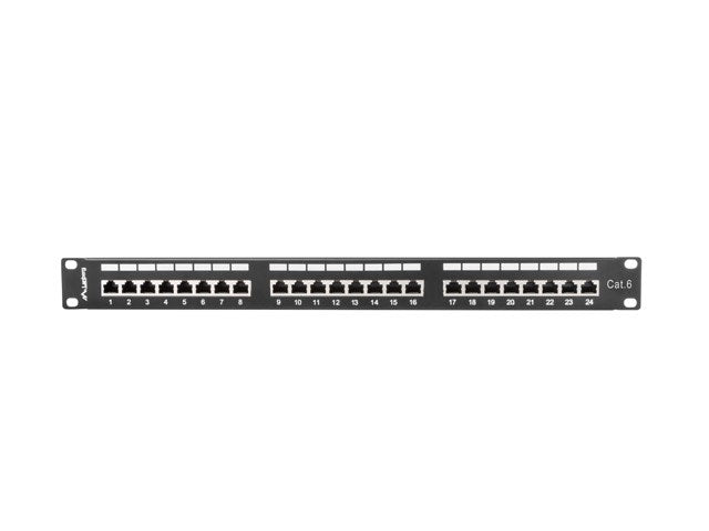 Lanberg Patchpanel 24-Port 1U 48,30cm (19") Cat. 6 FTP geschirmt schw. (PPS6-1024-B)