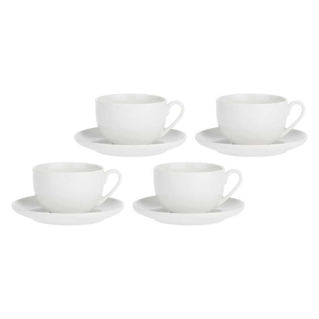 La Porcellana Bianca Corte Set of 4 Cups with Saucer 450 ml