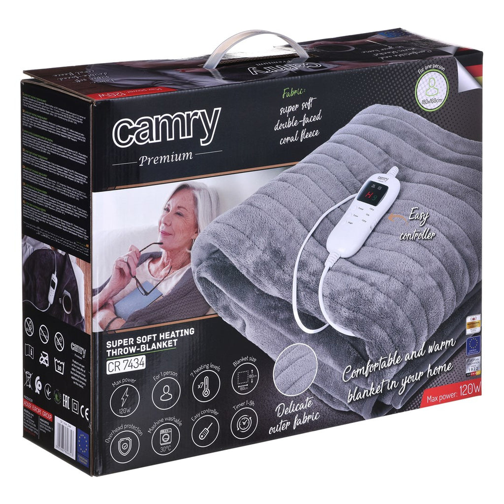 Camry Electric Heating Blanket CR 7434 7 Levels Washable