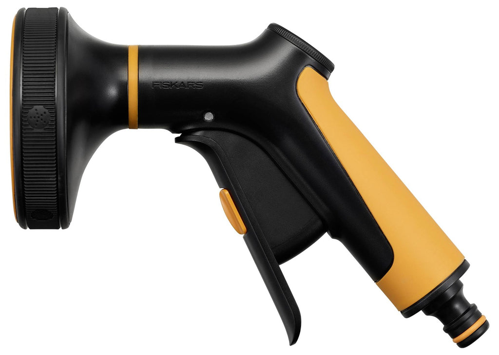 Fiskars Multi Nozzle Sprayer for Garden, Adjustable, Black Plastic, Model 1065482
