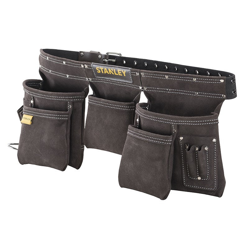 Stanley Leather Tool Apron Multiple Pockets Adjustable Belt STST1-80113