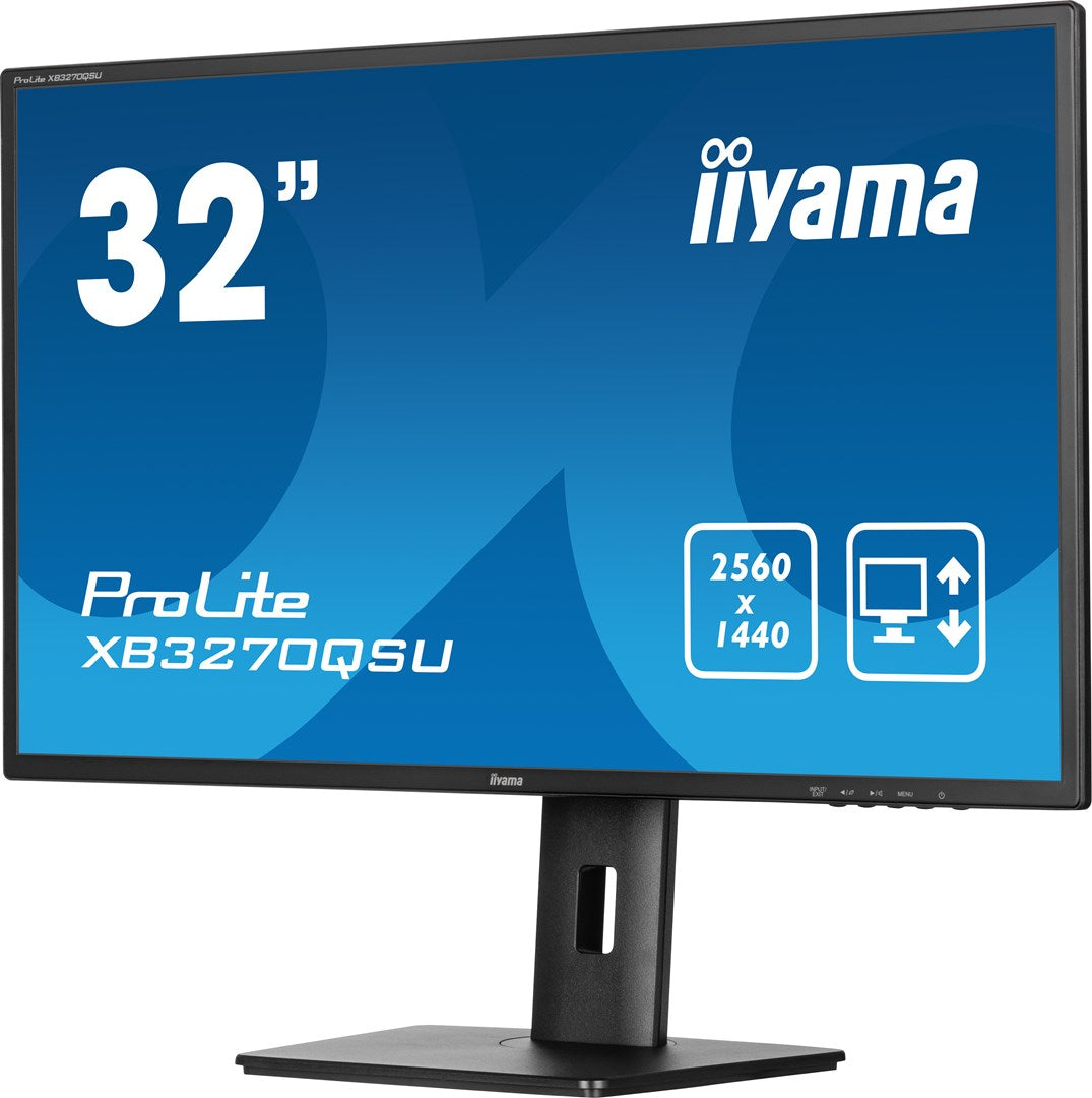iiyama ProLite XB3270QSU-B1 Monitor - 32 inch - QHD - Height Adjustable
