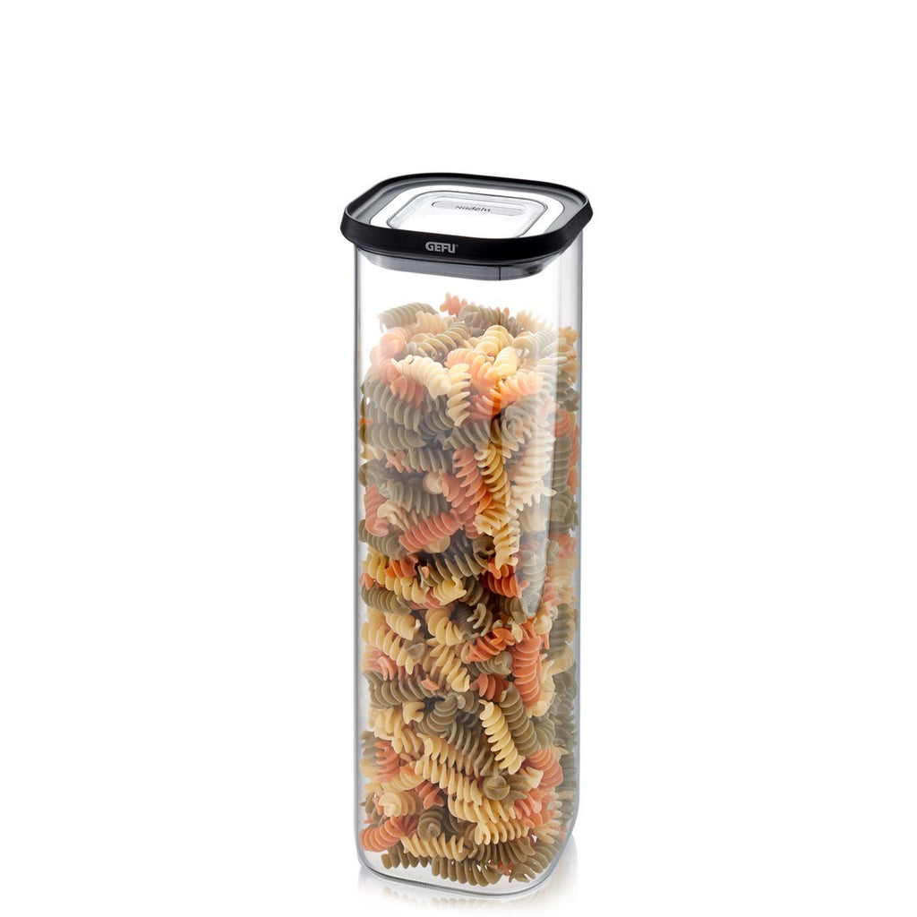 GEFU PANTRY Rectangular Container 2.5 L Black  Transparent 1 pc(s)