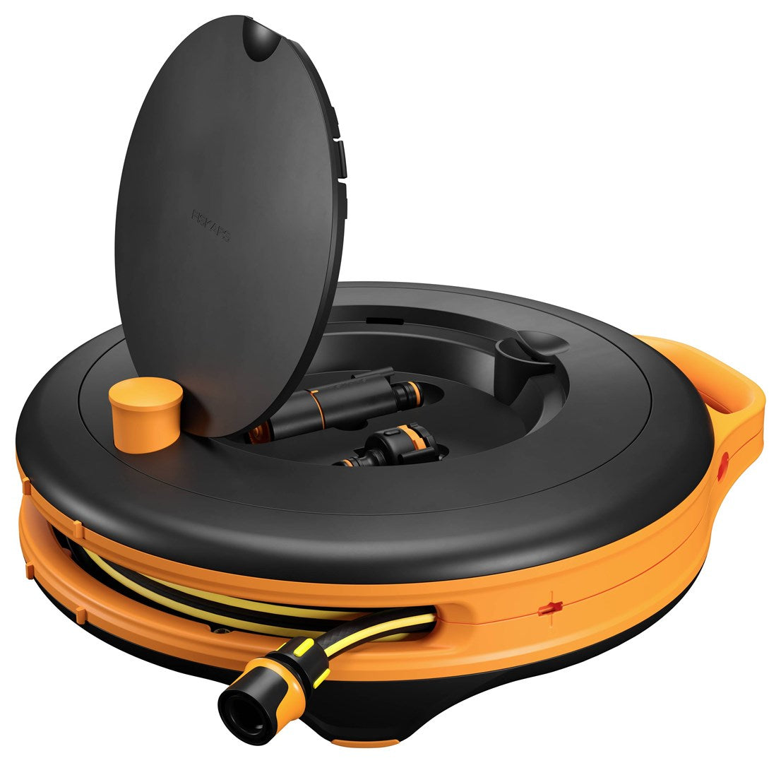 Fiskars Comfort Waterwheel Hose Reel 9 mm x 15 m Black Orange
