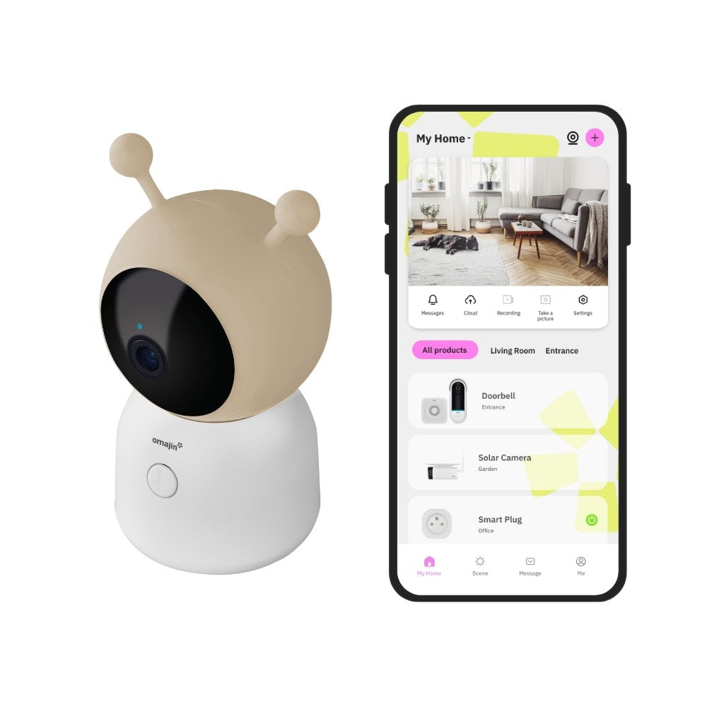 OMAJIN OBC-01-EC Smart Baby Monitor 2K HD Night Vision