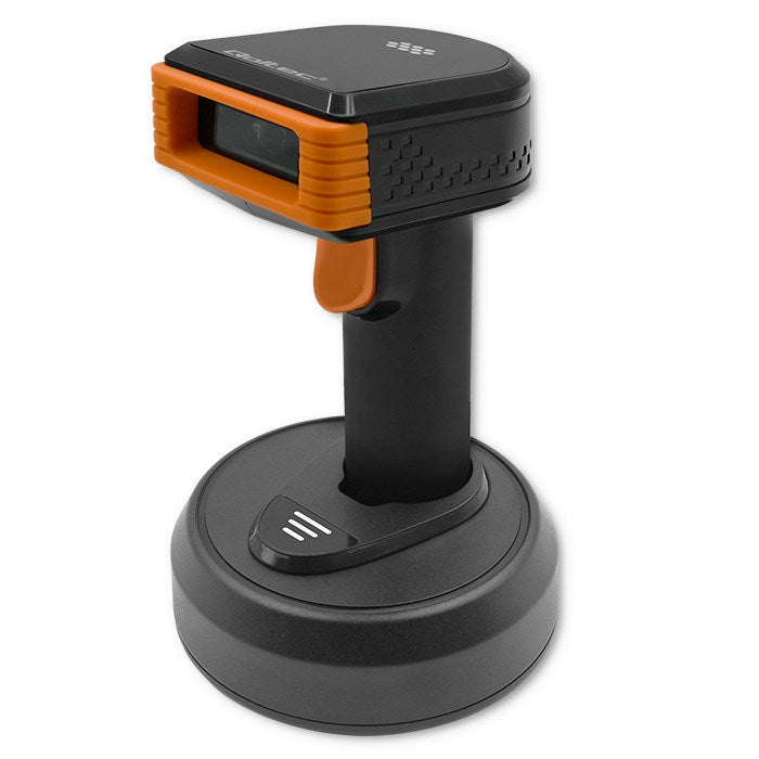 Qoltec Wireless Barcode Reader and QR Code Scanner 1D 2D 2.4 G Docking Station