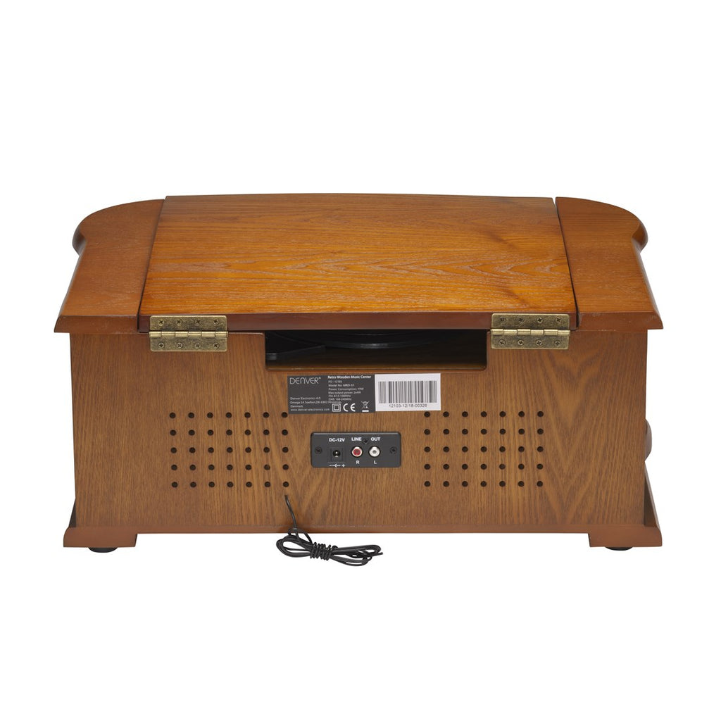 DENVER MRD-51 Audio System - Brown Wood Finish
