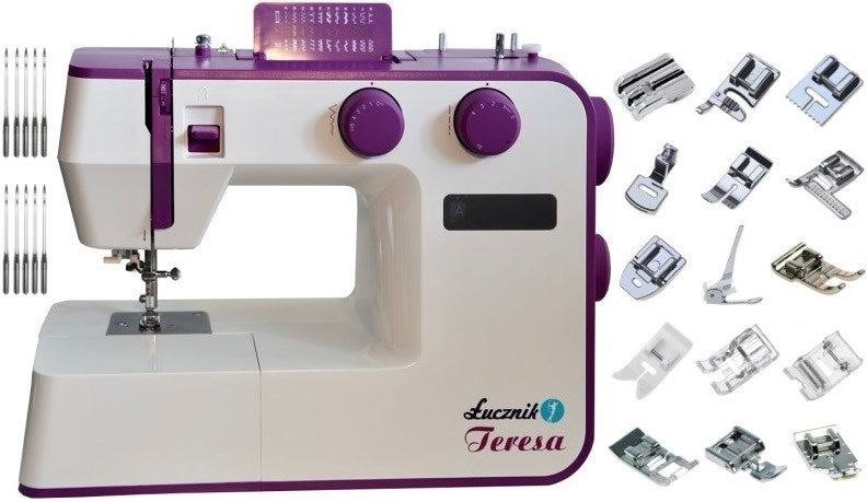 Łucznik Sewing Machine Teresa, 6 Stitch Patterns, Automatic Buttonhole, 7810 g