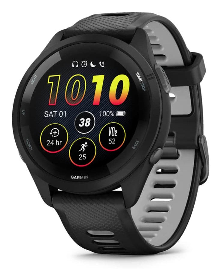 Garmin Forerunner 265 GPS Smartwatch 46 mm AMOLED Black (010-02810-10)