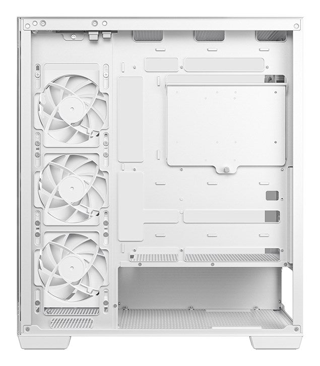 DeepCool CG580 4F V2 Midi Tower White - Elegant PC Case with Panoramic View