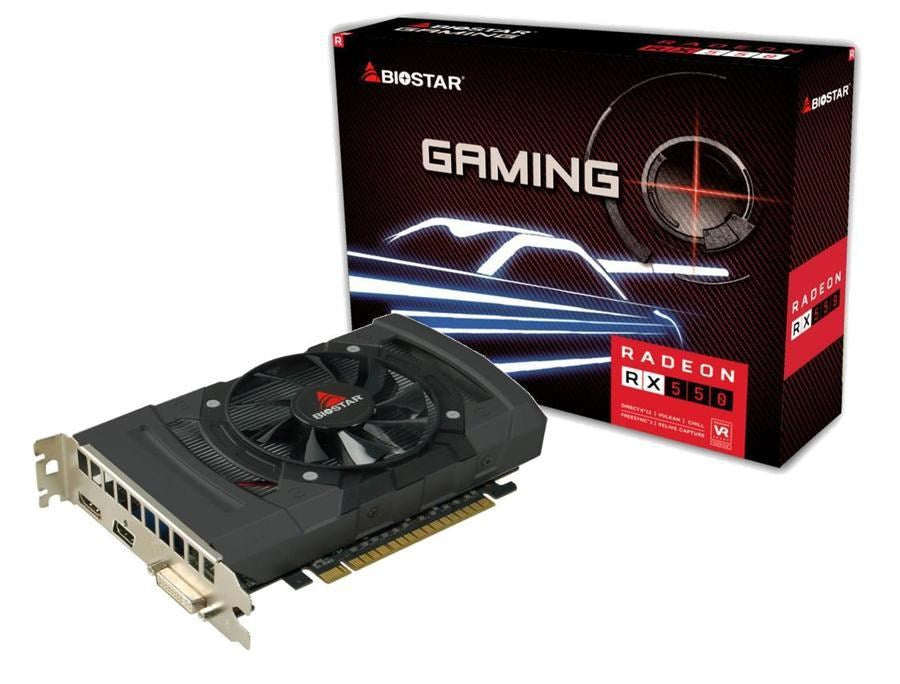 Biostar Radeon RX550 Graphics Card AMD Radeon RX 550 4GB GDDR5