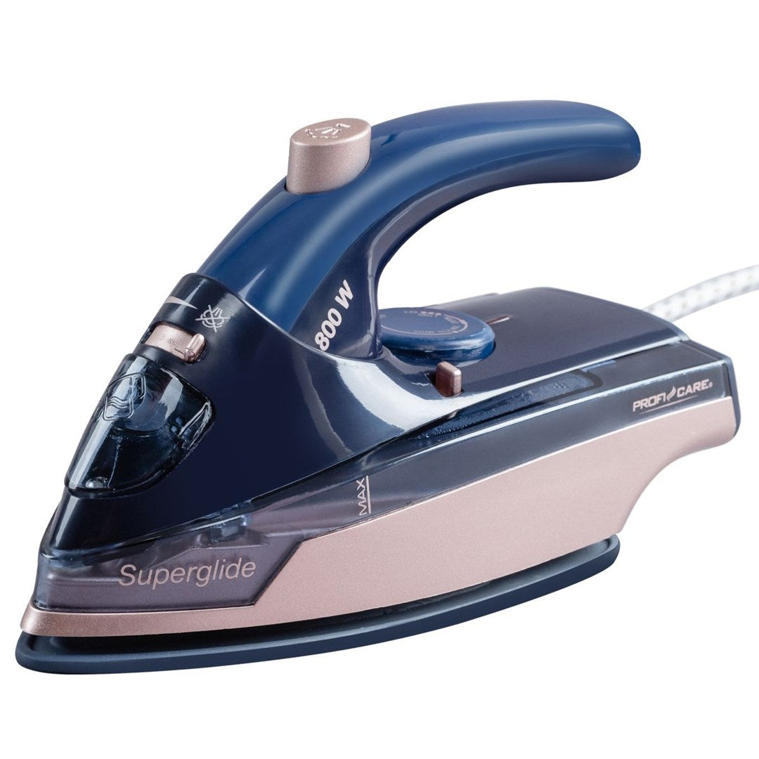 ProfiCare PC-DB 3125 Steam Iron 800 W Ceramic Soleplate Blue Rose