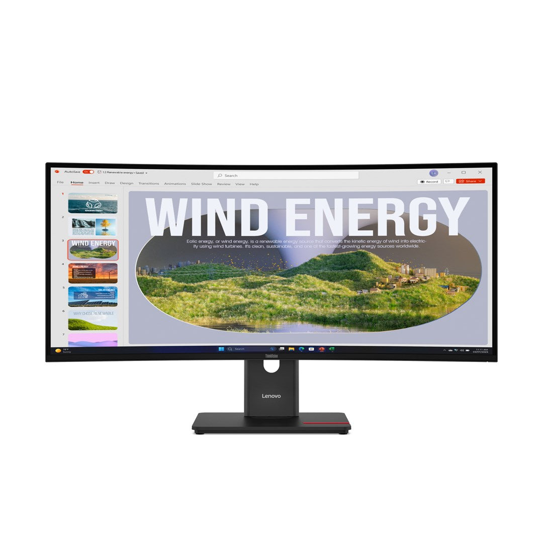 Lenovo T34WD-40 Professional LCD Monitor for Office Use