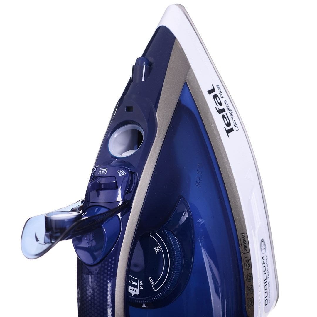 Tefal Ultimate Pure FV6812E0 iron Steam iron 2800 W Blue  Silver