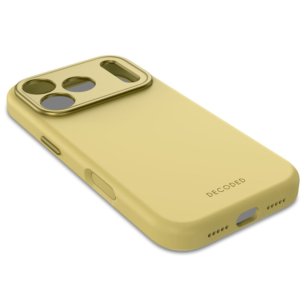 Decoded Silicone Case iPhone 17 Pro Yuma Yellow with MagSafe (D25IPO17PBCS9YW)