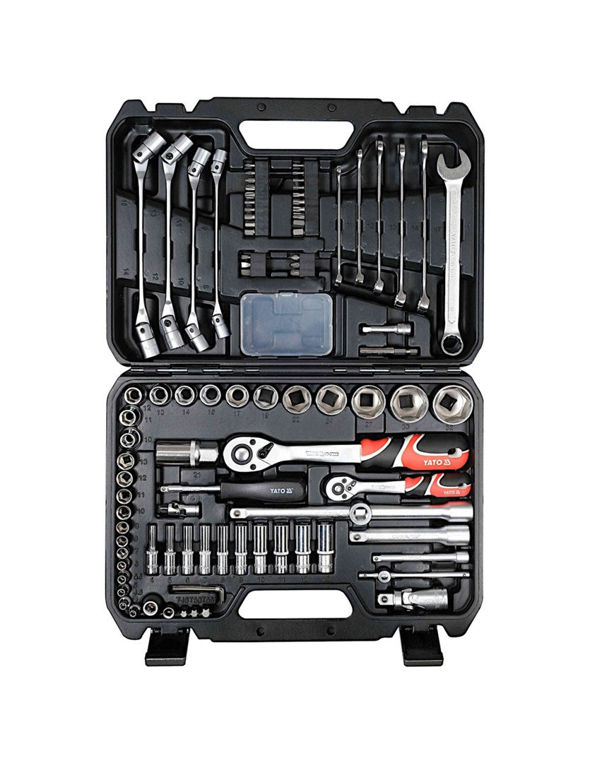 YATO Tool Set 93 Pieces 1/4‘ 1/2’ KPL YT-38784 93PCS