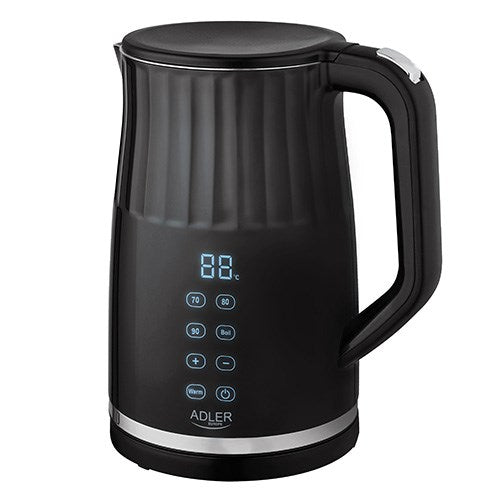 Adler Electric Kettle 1.7 L 1850W Temperature-Controlled Black AD 1350